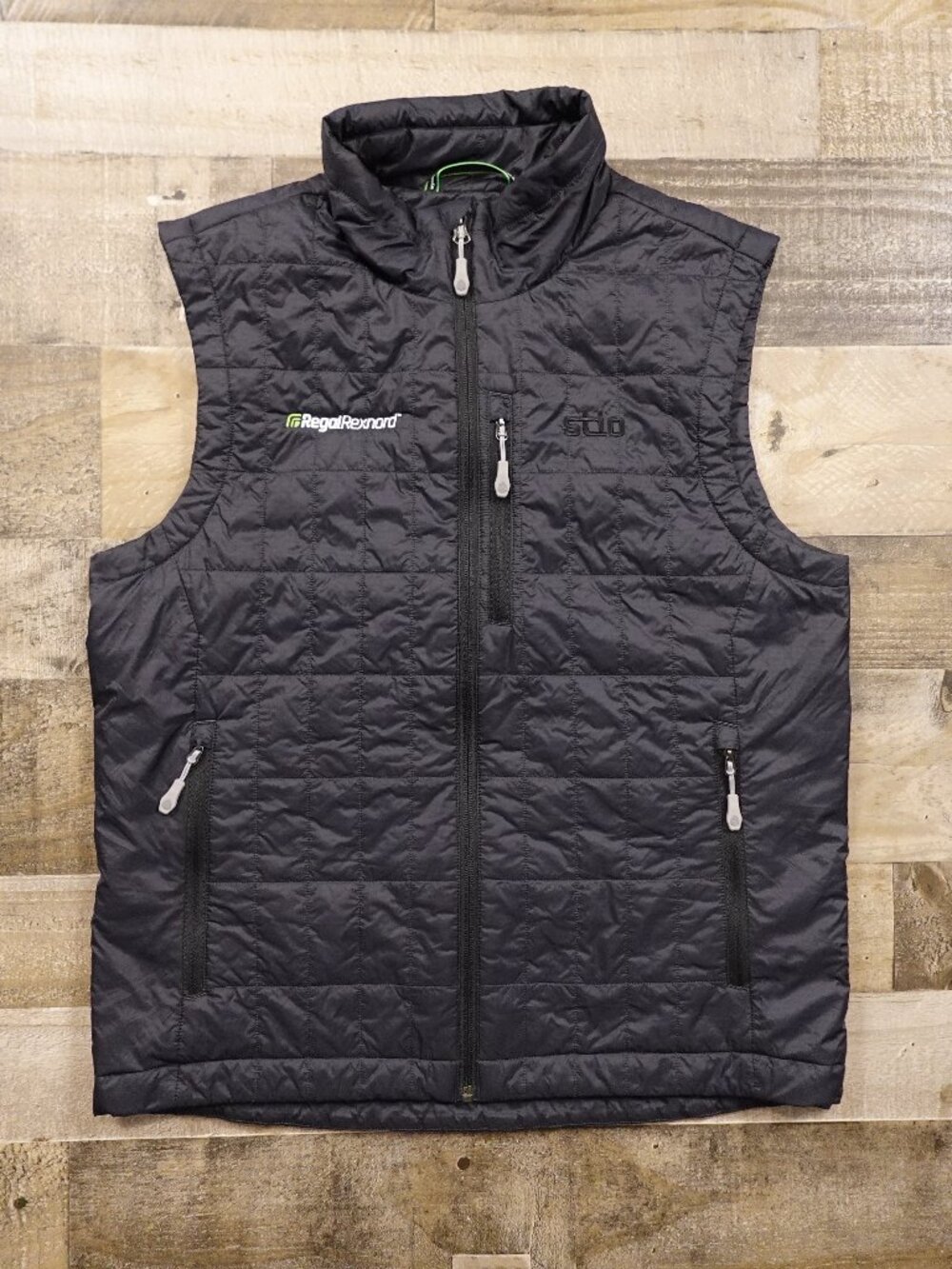 Stio Primaloft Quilted Vest Men’s Medium Black Full Zip Outdoor Travel